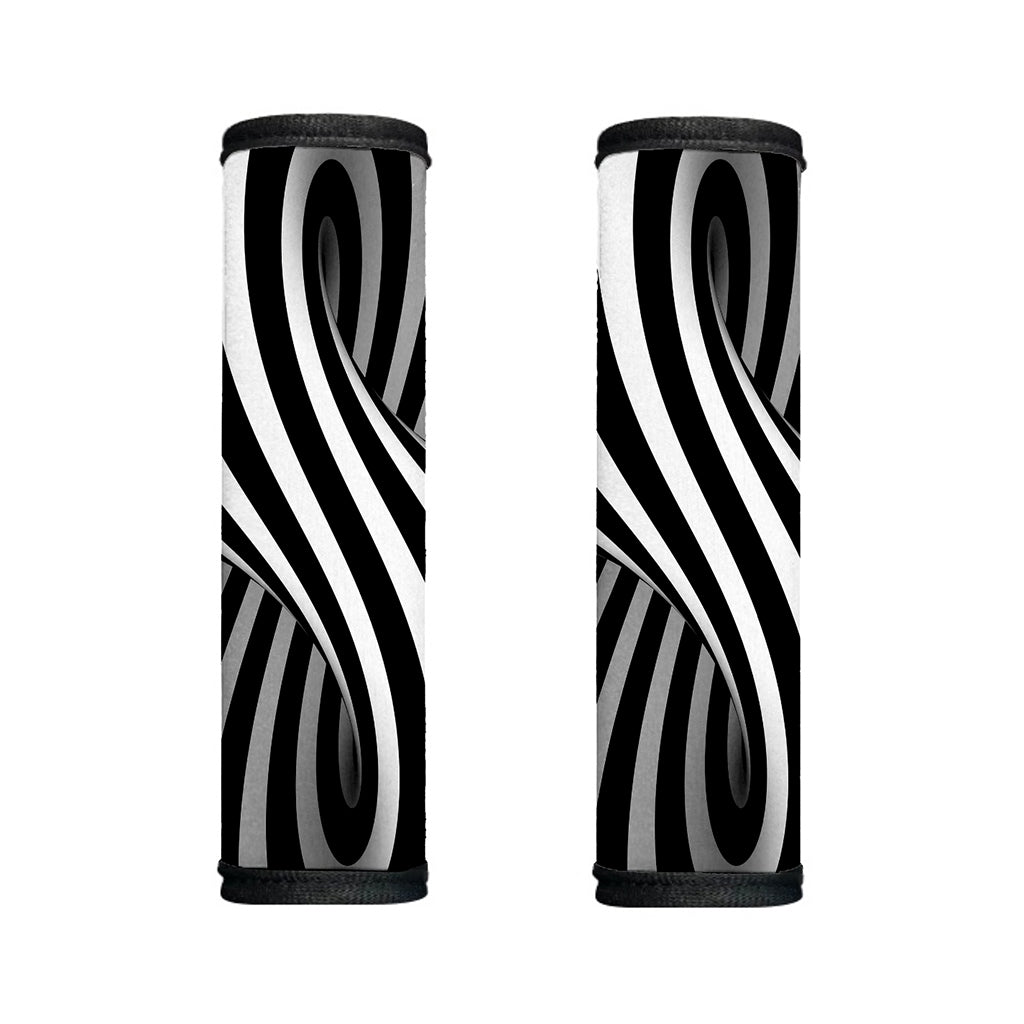 Black And White Twist Illusion Print Handle Covers