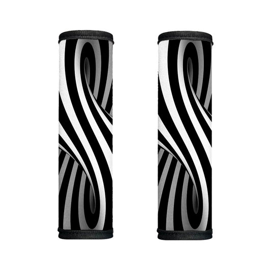 Black And White Twist Illusion Print Handle Covers