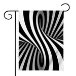 Black And White Twist Illusion Print House Flag