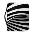 Black And White Twist Illusion Print Leather Bible Cover