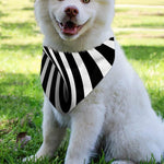 Black And White Twist Illusion Print Over The Collar Dog Bandana