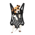 Black And White Twist Illusion Print Pet Carrier Backpack