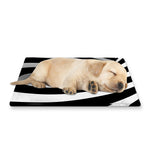 Black And White Twist Illusion Print Pet Cooling Mat Cover