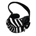 Black And White Twist Illusion Print Pet Sling Carrier