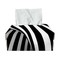Black And White Twist Illusion Print Rectangle Tissue Box Cover