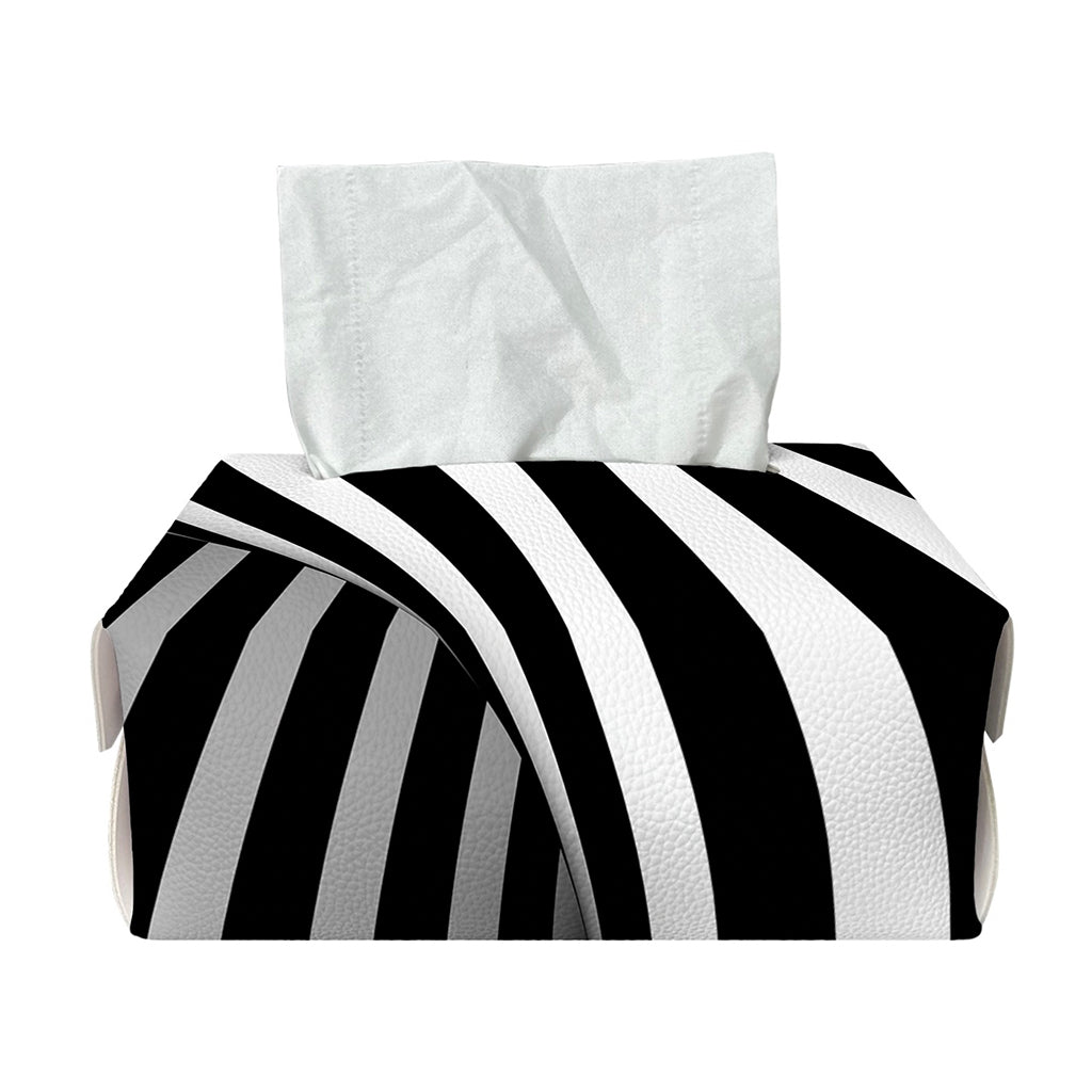 Black And White Twist Illusion Print Rectangle Tissue Box Cover