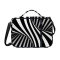 Black And White Twist Illusion Print Shoulder Strap Bible Bag