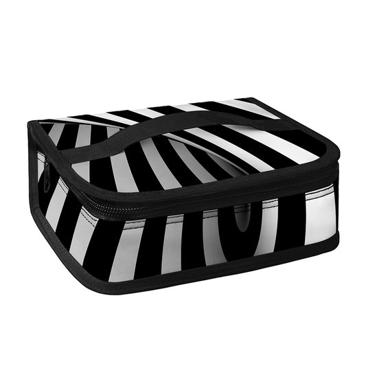 Black And White Twist Illusion Print Small Lunch Bag