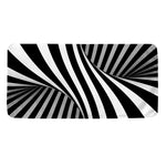 Black And White Twist Illusion Print Towel