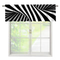 Black And White Twist Illusion Print Window Valance