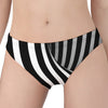 Black And White Twist Illusion Print Women's Panties