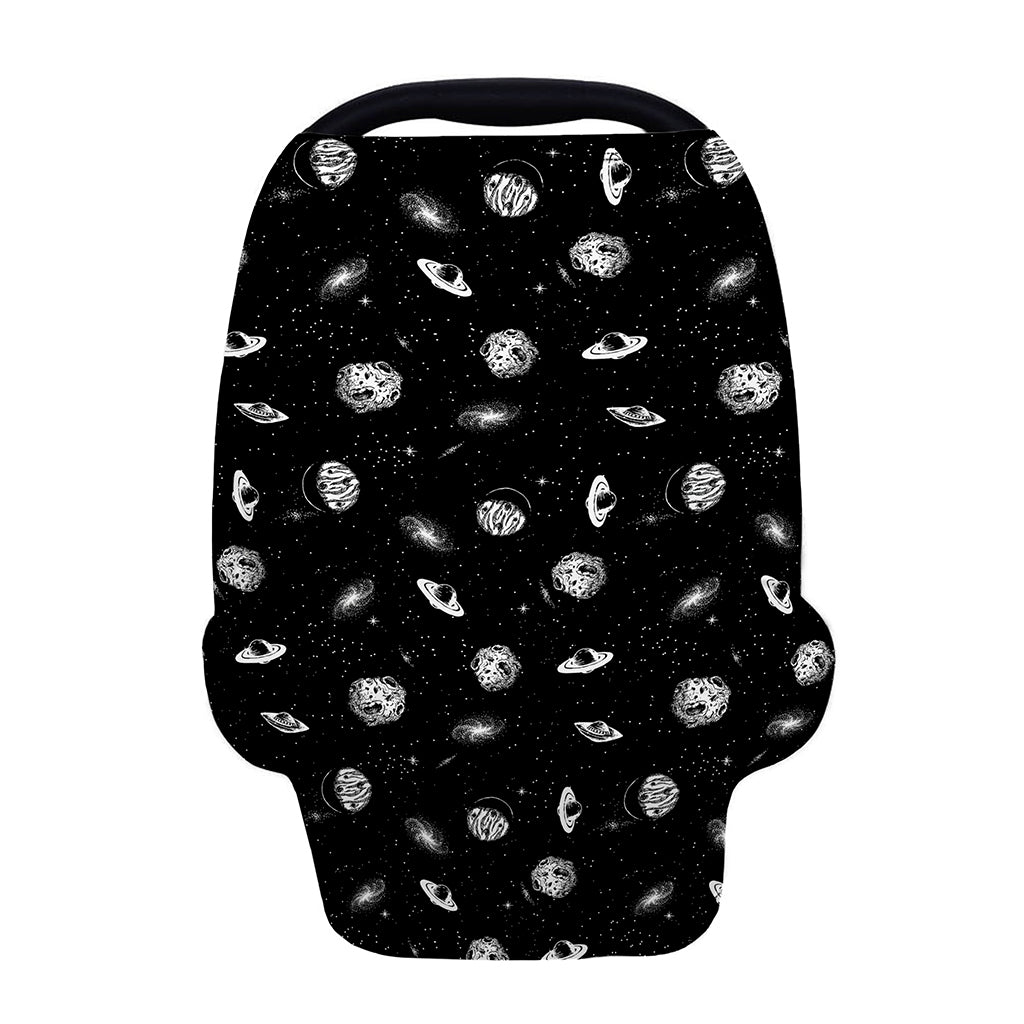 Black And White UFO Pattern Print Baby Seat Cover