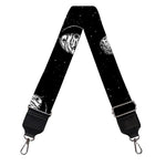 Black And White UFO Pattern Print Bag Strap