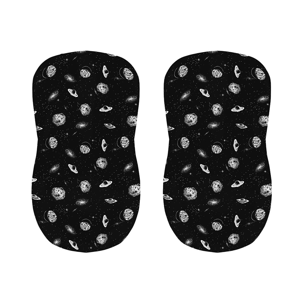 Black And White UFO Pattern Print Bar Stool Covers