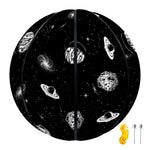 Black And White UFO Pattern Print Basketball