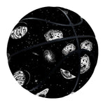 Black And White UFO Pattern Print Basketball