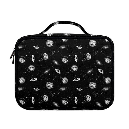 Black And White UFO Pattern Print Briefcase Bible Bag