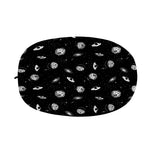 Black And White UFO Pattern Print Car Side Mirror Covers