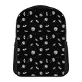 Black And White UFO Pattern Print Casual Backpack