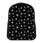 Black And White UFO Pattern Print Casual Backpack