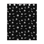 Black And White UFO Pattern Print Curtain