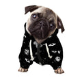 Black And White UFO Pattern Print Dog Zip Up Hoodie