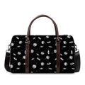 Black And White UFO Pattern Print Duffel Bag