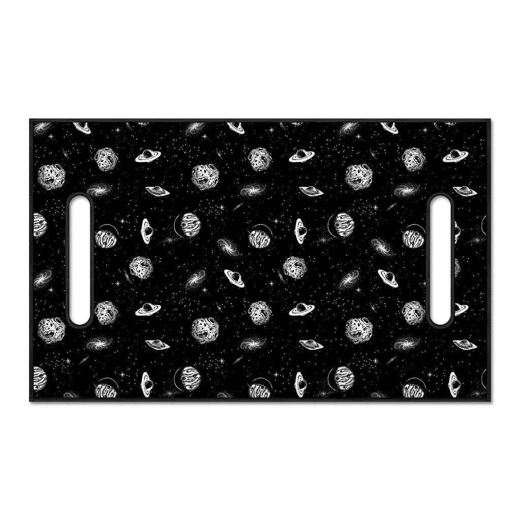 Black And White UFO Pattern Print Golf Cart Seat Cover