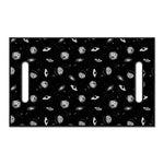 Black And White UFO Pattern Print Golf Cart Seat Cover