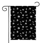 Black And White UFO Pattern Print House Flag