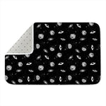 Black And White UFO Pattern Print Indoor Door Mat