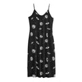 Black And White UFO Pattern Print Jersey Midi Cami Dress