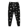 Black And White UFO Pattern Print Jogger Pants