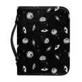 Black And White UFO Pattern Print Leather Bible Cover