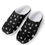 Black And White UFO Pattern Print Mesh Casual Shoes