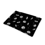 Black And White UFO Pattern Print Pet Cooling Mat Cover
