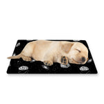 Black And White UFO Pattern Print Pet Cooling Mat Cover