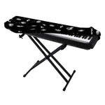 Black And White UFO Pattern Print Piano Keyboard Cover