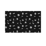 Black And White UFO Pattern Print Polyester Flag