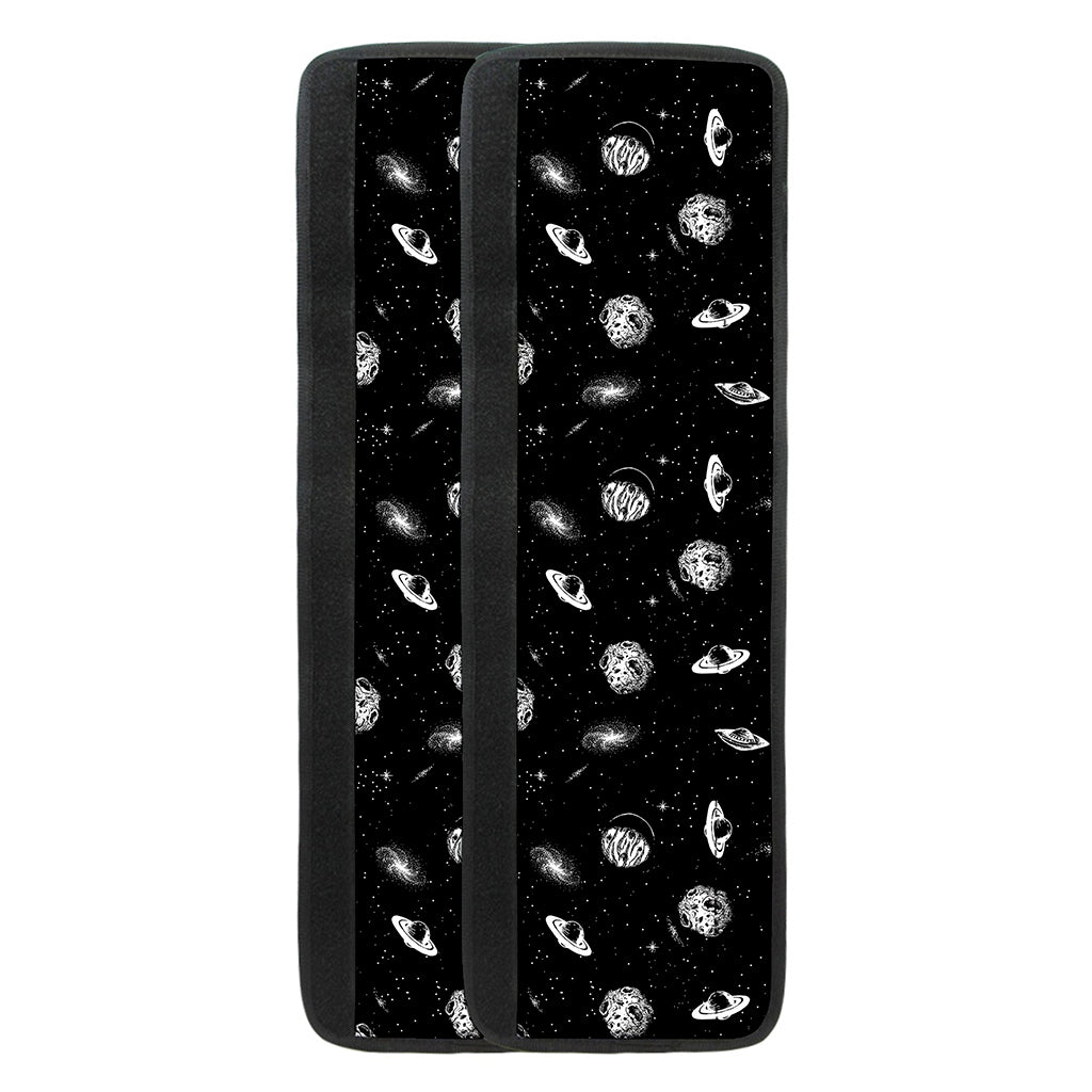 Black And White UFO Pattern Print Refrigerator Handle Covers
