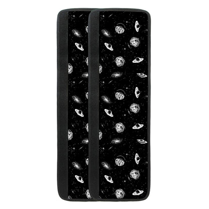 Black And White UFO Pattern Print Refrigerator Handle Covers