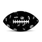 Black And White UFO Pattern Print Rugby Ball