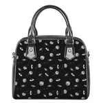 Black And White UFO Pattern Print Shoulder Handbag