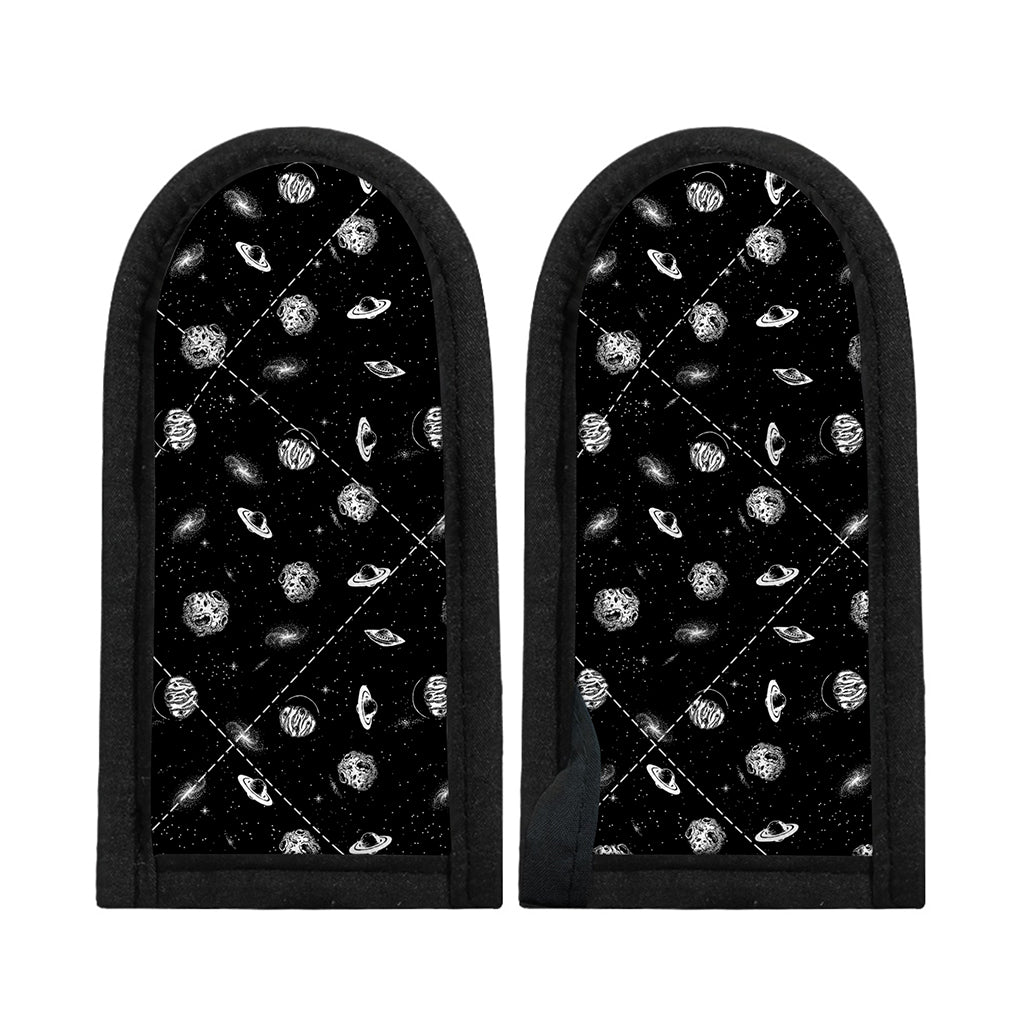 Black And White UFO Pattern Print Skillet Handle Cover