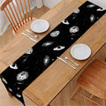Black And White UFO Pattern Print Table Runner