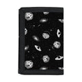 Black And White UFO Pattern Print Trifold Wallet