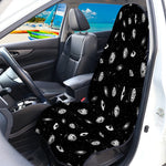 Black And White UFO Pattern Print Waterproof Car Seat Cover