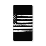 Black And White USA Flag Print Baby Crib Sheet