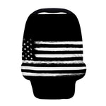 Black And White USA Flag Print Baby Seat Cover