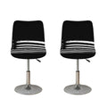 Black And White USA Flag Print Bar Stool Covers